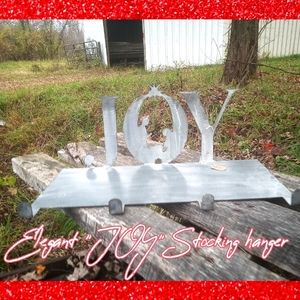 Joy manger stocking hanger or coat hanger